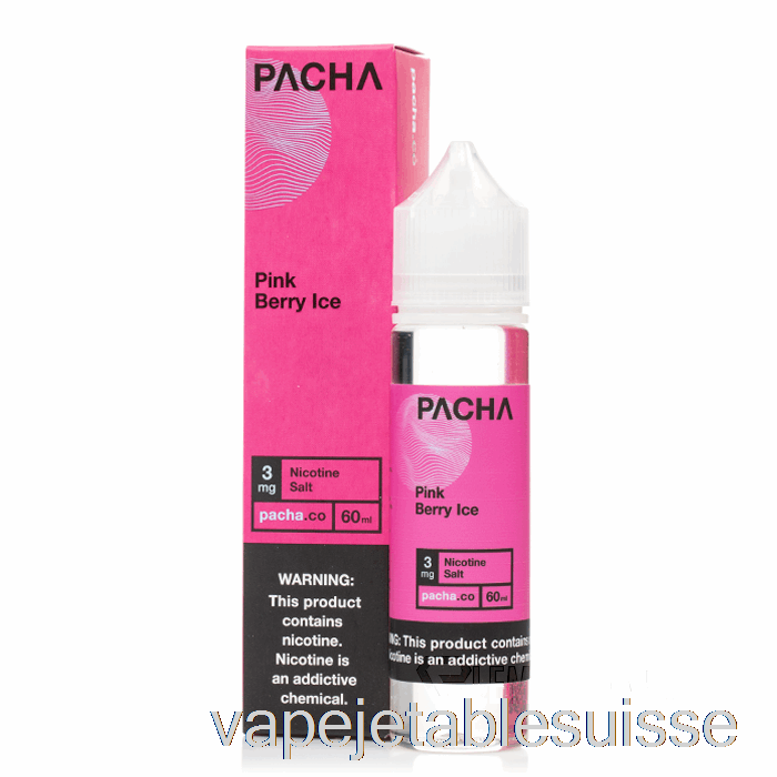 Vape Suisse Glace Aux Baies Roses - Pacha - 60ml 3mg